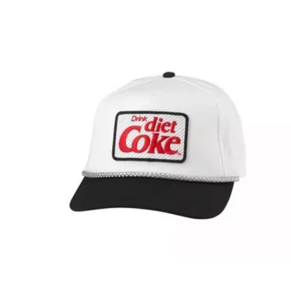 AMERICAN NEEDLE Diet Coke Roscoe Adjustable Snapback Baseball Hat New NWT $39 - Picture 1 of 3